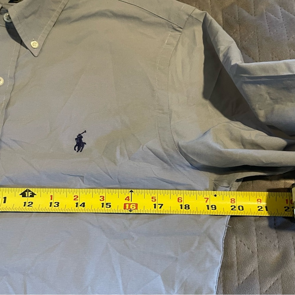 Polo Ralph Lauren performance button down‎ shirt mens size medium pre-owned - Picture 6 of 10